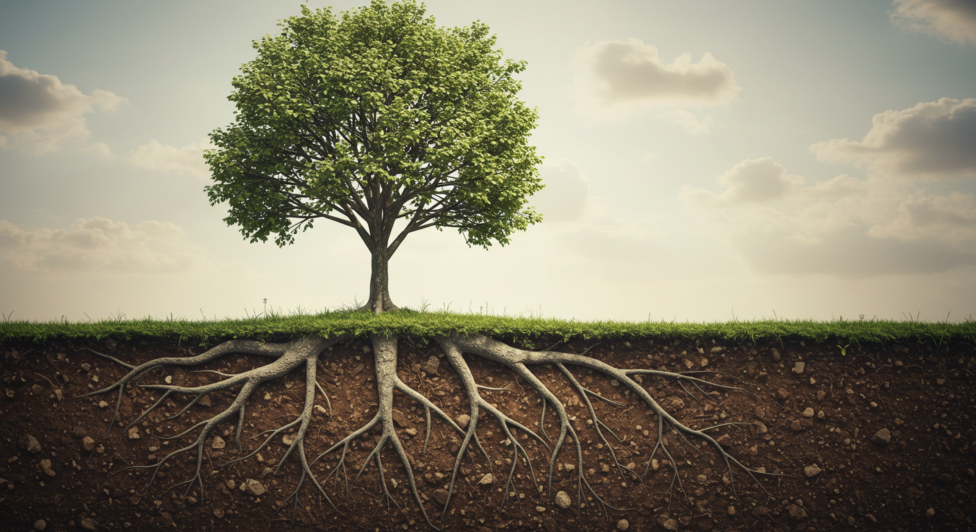 Abstract image representing connection and growth